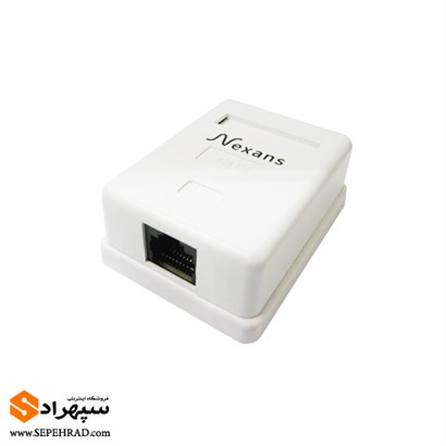 پریز روکار شبکه NEXANS تک پورت CAT6