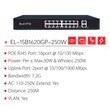 سوییچ 16  پورت PoE  الکاتو ELKATO 1SB1620GP-250W